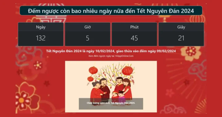 Đếm ngược ngày đến TẾT Nguyên Đán 2025